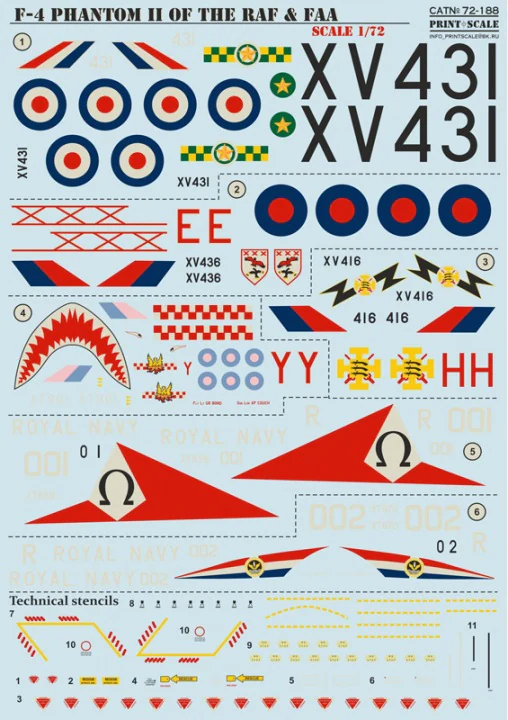 1/72 188: F-4 PHANTOM II Of the RAF & FAA
